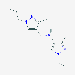 1-ethyl-3-methyl-N-[(3-methyl-1-propyl-1H-pyrazol-4-yl)methyl]-1H-pyrazol-4-amine