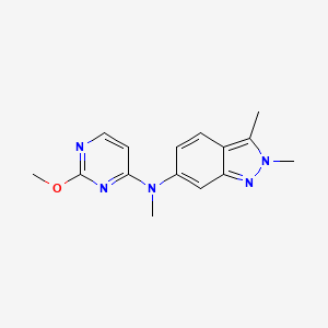 N-(2-Methoxypyrimidin-4-yl)-N-methyl-2,3-dimethyl-2-H-indazol-6-amine