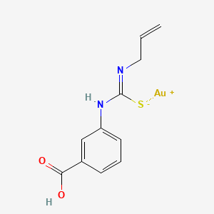 [(Z)-N-allyl-N'-(3-carboxyphenyl)carbamimidoyl]sulfanylgold