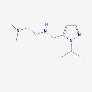 molecular formula C12H24N4 B11731240 {[1-(butan-2-yl)-1H-pyrazol-5-yl]methyl}[2-(dimethylamino)ethyl]amine 