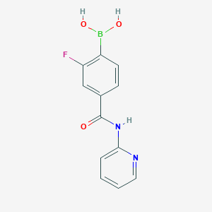 Boronic acid, B-[2-fluoro-4-[(2-pyridinylamino)carbonyl]phenyl]-