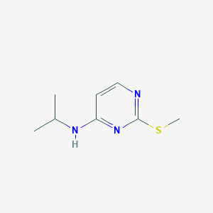 molecular formula C8H13N3S B11731255 N-Isopropyl-2-(methylthio)pyrimidin-4-amine 