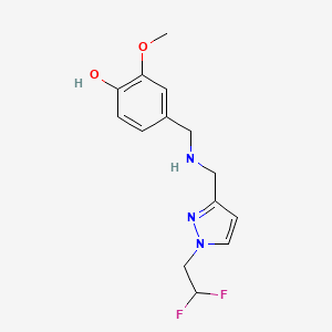 4-[({[1-(2,2-difluoroethyl)-1H-pyrazol-3-yl]methyl}amino)methyl]-2-methoxyphenol