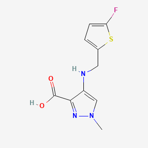 4-{[(5-fluorothiophen-2-yl)methyl]amino}-1-methyl-1H-pyrazole-3-carboxylic acid