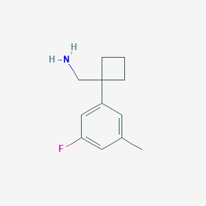 1-(3-Fluoro-5-methylphenyl)cyclobutanemethanamine