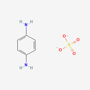 molecular formula C6H8N2O4S-2 B11731290 Benzene-1,4-diamine;sulfate 