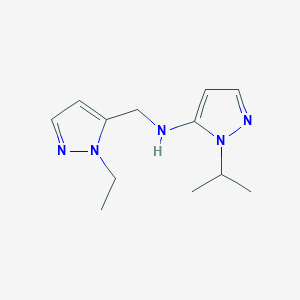 N-[(1-ethyl-1H-pyrazol-5-yl)methyl]-1-(propan-2-yl)-1H-pyrazol-5-amine