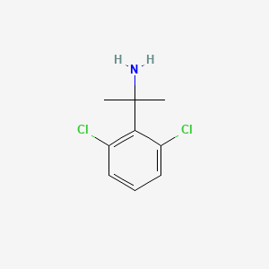 molecular formula C9H11Cl2N B11731329 2-(2,6-Dichlorophenyl)propan-2-amine CAS No. 74702-91-3