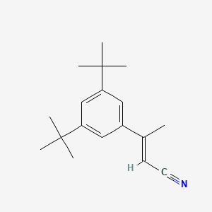 (2E)-3-(3,5-di-tert-butylphenyl)but-2-enenitrile