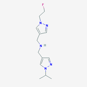 {[1-(2-fluoroethyl)-1H-pyrazol-4-yl]methyl}({[1-(propan-2-yl)-1H-pyrazol-4-yl]methyl})amine