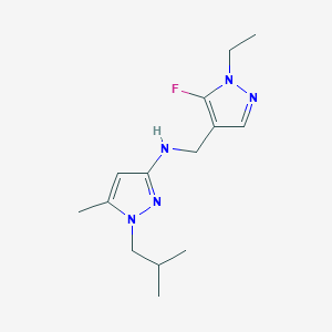 N-[(1-ethyl-5-fluoro-1H-pyrazol-4-yl)methyl]-5-methyl-1-(2-methylpropyl)-1H-pyrazol-3-amine