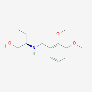 1-Butanol, 2-[[(2,3-dimethoxyphenyl)methyl]amino]-, (R)-