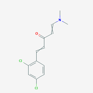 molecular formula C13H13Cl2NO B11731432 1-(2,4-Dichlorophenyl)-5-(dimethylamino)penta-1,4-dien-3-one 