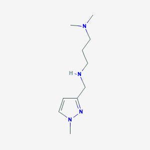 molecular formula C10H20N4 B11731443 [3-(dimethylamino)propyl][(1-methyl-1H-pyrazol-3-yl)methyl]amine 