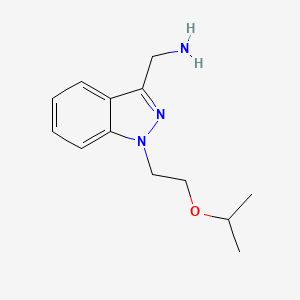 {1-[2-(propan-2-yloxy)ethyl]-1H-indazol-3-yl}methanamine