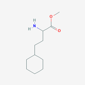 molecular formula C11H21NO2 B11731514 Methyl 2-amino-4-cyclohexyl-butanoate 