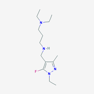 [3-(diethylamino)propyl][(1-ethyl-5-fluoro-3-methyl-1H-pyrazol-4-yl)methyl]amine