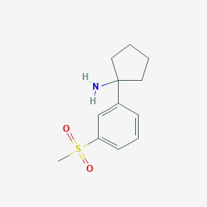 1-[3-(Methylsulfonyl)phenyl]cyclopentanamine