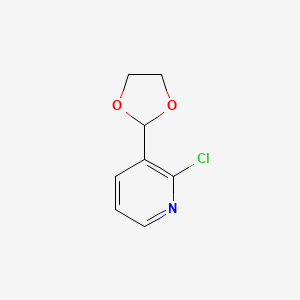 molecular formula C8H8ClNO2 B1173154 2-Chloro-3-(1,3-dioxolan-2-yl)pyridine 