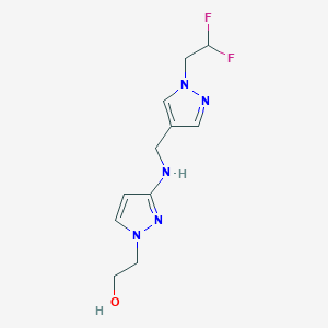 2-[3-({[1-(2,2-difluoroethyl)-1H-pyrazol-4-yl]methyl}amino)-1H-pyrazol-1-yl]ethan-1-ol