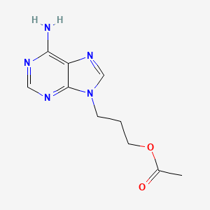 molecular formula C10H13N5O2 B11731542 3-(6-amino-9H-purin-9-yl)propyl acetate 