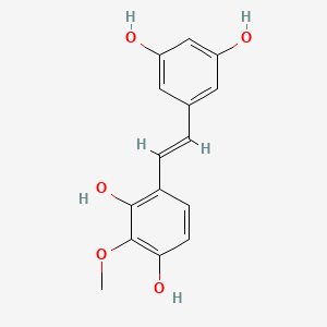 4-[(E)-2-(3,5-dihydroxyphenyl)ethenyl]-2-methoxybenzene-1,3-diol