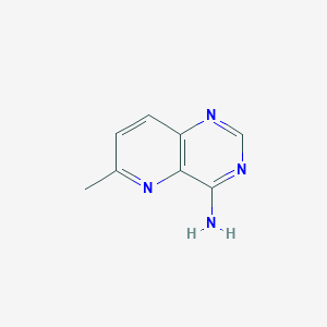 molecular formula C8H8N4 B11731551 6-Methylpyrido[3,2-d]pyrimidin-4-amine 