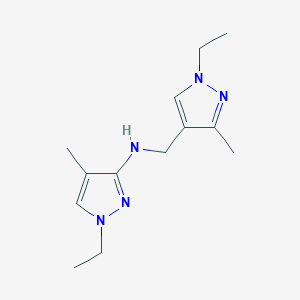 1-ethyl-N-[(1-ethyl-3-methyl-1H-pyrazol-4-yl)methyl]-4-methyl-1H-pyrazol-3-amine