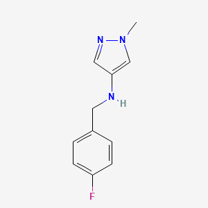 N-[(4-Fluorophenyl)methyl]-1-methyl-1H-pyrazol-4-amine