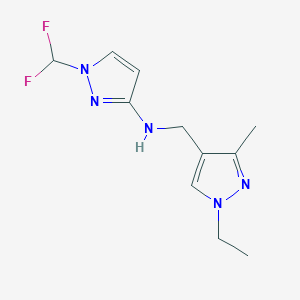 1-(difluoromethyl)-N-[(1-ethyl-3-methyl-1H-pyrazol-4-yl)methyl]-1H-pyrazol-3-amine