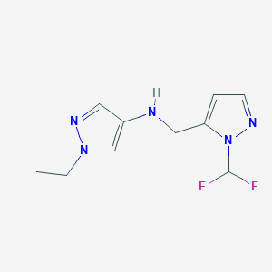 N-{[1-(difluoromethyl)-1H-pyrazol-5-yl]methyl}-1-ethyl-1H-pyrazol-4-amine