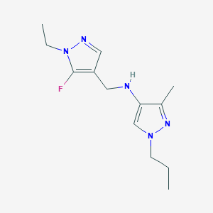 N-[(1-ethyl-5-fluoro-1H-pyrazol-4-yl)methyl]-3-methyl-1-propyl-1H-pyrazol-4-amine