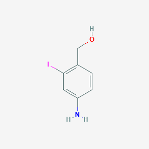 molecular formula C7H8INO B11731653 (4-Amino-2-iodophenyl)methanol 