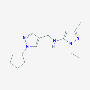 N-[(1-cyclopentyl-1H-pyrazol-4-yl)methyl]-1-ethyl-3-methyl-1H-pyrazol-5-amine