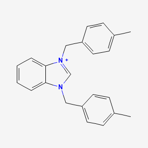 molecular formula C23H23N2+ B1173171 1,3-bis(4-methylbenzyl)-3H-benzimidazol-1-ium 