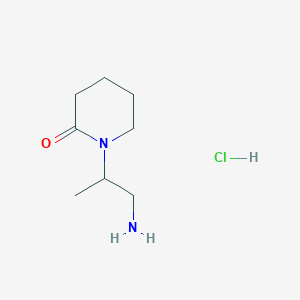 1-(1-Aminopropan-2-yl)piperidin-2-one hydrochloride