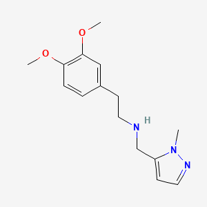 molecular formula C15H21N3O2 B11731732 [2-(3,4-dimethoxyphenyl)ethyl][(1-methyl-1H-pyrazol-5-yl)methyl]amine 