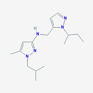 N-{[1-(butan-2-yl)-1H-pyrazol-5-yl]methyl}-5-methyl-1-(2-methylpropyl)-1H-pyrazol-3-amine