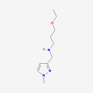 (3-ethoxypropyl)[(1-methyl-1H-pyrazol-3-yl)methyl]amine