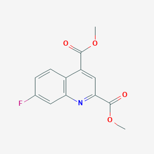 2,4-Dimethyl 7-fluoroquinoline-2,4-dicarboxylate