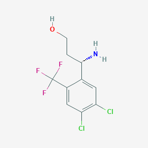 (3S)-3-amino-3-[4,5-dichloro-2-(trifluoromethyl)phenyl]propan-1-ol