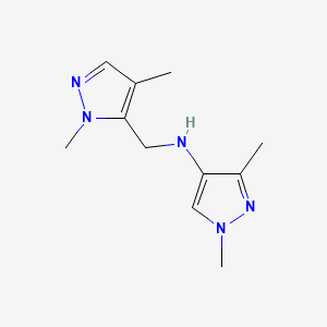 N-[(1,4-dimethyl-1H-pyrazol-5-yl)methyl]-1,3-dimethyl-1H-pyrazol-4-amine