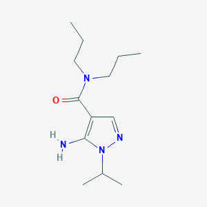 5-amino-1-(propan-2-yl)-N,N-dipropyl-1H-pyrazole-4-carboxamide