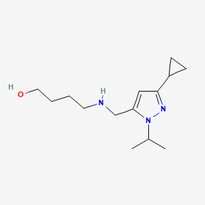 4-({[3-cyclopropyl-1-(propan-2-yl)-1H-pyrazol-5-yl]methyl}amino)butan-1-ol