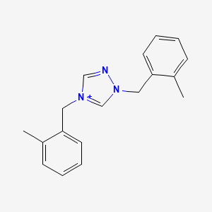 molecular formula C18H20N3+ B1173184 1,4-bis(2-methylbenzyl)-1H-1,2,4-triazol-4-ium 