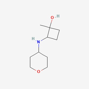 1-Methyl-2-[(oxan-4-yl)amino]cyclobutan-1-ol