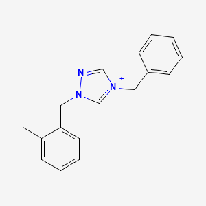 4-benzyl-1-(2-methylbenzyl)-1H-1,2,4-triazol-4-ium