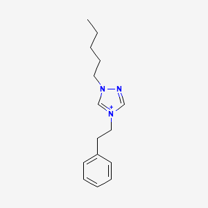 molecular formula C15H22N3+ B1173186 1-pentyl-4-(2-phenylethyl)-1H-1,2,4-triazol-4-ium 