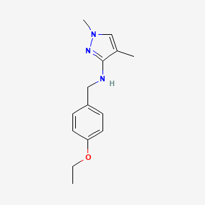 N-[(4-ethoxyphenyl)methyl]-1,4-dimethyl-1H-pyrazol-3-amine