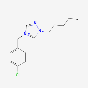 4-(4-chlorobenzyl)-1-pentyl-1H-1,2,4-triazol-4-ium